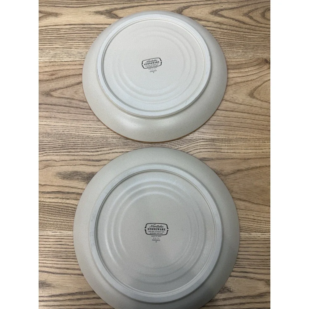 2x Noritake Raindance Stoneware Santa Fe Southwest Blue Edge 10